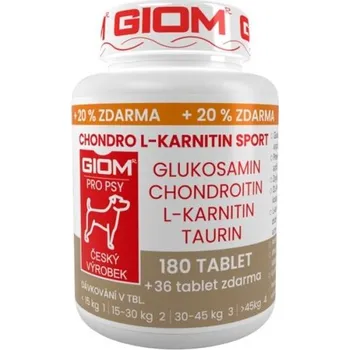 Giom ERA Chondro L-karnitin SPORT pes 180 tbl+20%zdarma