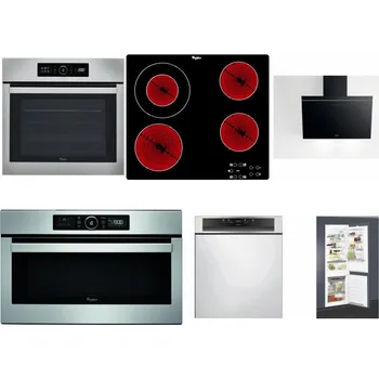 Set domácích spotřebičů WHIRLPOOL ABSOLUTE AKZ9 6230 IX + WHIRLPOOL AKT 8130/NE + WHIRLPOOL AKR 62F LT K + WHIRLPOOL ABSOLUTE AMW 730 IX + WHIRLPOOL WBC 3C34 PF X + WHIRLPOOL ART 65031