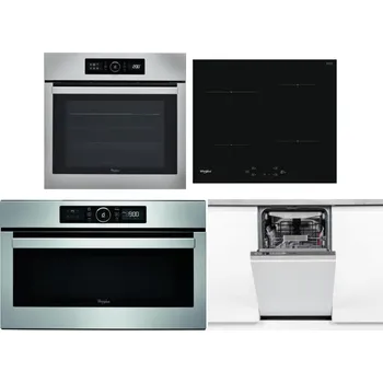 Set domácích spotřebičů WHIRLPOOL ABSOLUTE AKZ9 6230 IX + WHIRLPOOL WS Q2760 BF + WHIRLPOOL ABSOLUTE AMW 730 IX + WHIRLPOOL WSIO 3O34 PFE X