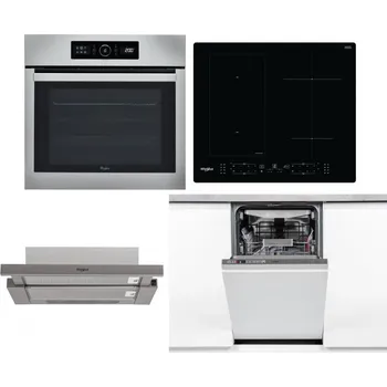 Set domácích spotřebičů WHIRLPOOL ABSOLUTE AKZ9 6230 IX + WHIRLPOOL WL B8160 NE + WHIRLPOOL AKR 5390/1 IX + WHIRLPOOL WSIO 3O34 PFE X