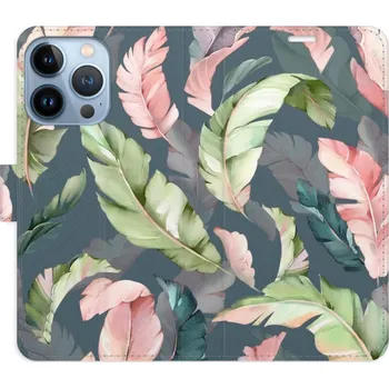 Pouzdro na mobilní telefon Flipové pouzdro iSaprio - Flower Pattern 09 - iPhone 13 Pro
