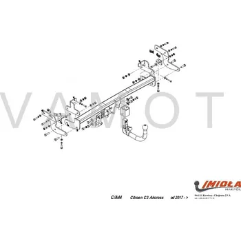 Tažné zařízení Tažné zařízení Citroen C3 Aircross bajonet