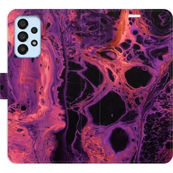 Pouzdro na mobilní telefon Flipové pouzdro iSaprio - Abstract Dark 02 - Samsung Galaxy A33 5G