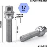 Kolový šroub M15x1,25x60 S17Q60R14E-MW