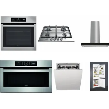 Set domácích spotřebičů WHIRLPOOL ABSOLUTE AKZ9 6230 IX + WHIRLPOOL TKRL 661 IX EU + WHIRLPOOL WHBS 62F LT K + WHIRLPOOL ABSOLUTE AMW 730 IX + WHIRLPOOL WIC 3C33 PFE + WHIRLPOOL ART 65031