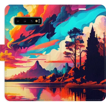 Pouzdro na mobilní telefon Flipové pouzdro iSaprio - Colorful Mountains 02 - Samsung Galaxy S10