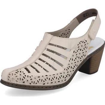 Dámské lodičky DÁMSKÉ LODIČKY RIEKER 40959-60 BÉŽOVÁ Barva: BÉŽOVÁ, Velikost: 38