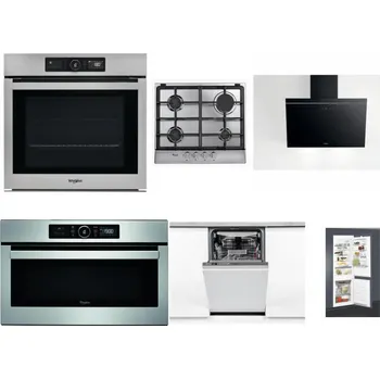 Set domácích spotřebičů WHIRLPOOL AKZ9 9480 IX + WHIRLPOOL AKR 351/IX + WHIRLPOOL AKR 62F LT K + WHIRLPOOL ABSOLUTE AMW 730 IX + WHIRLPOOL WSIO 3O34 PFE X + WHIRLPOOL ART 65031