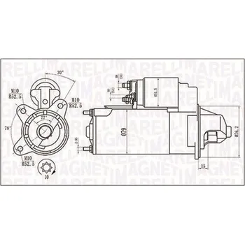 Autoelektrika Startér MAGNETI MARELLI 063721396010