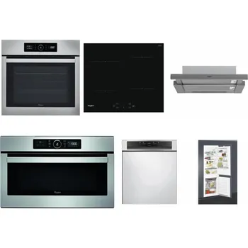 Set domácích spotřebičů WHIRLPOOL ABSOLUTE AKZ9 6230 IX + WHIRLPOOL WS Q2760 BF + WHIRLPOOL AKR 749/1 IX + WHIRLPOOL ABSOLUTE AMW 730 IX + WHIRLPOOL WBC 3C34 PF X + WHIRLPOOL ART 65031