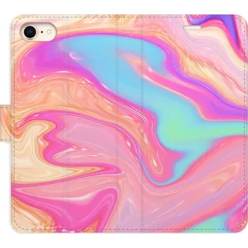 Pouzdro na mobilní telefon Flipové pouzdro iSaprio - Abstract Paint 07 - iPhone 7/8/SE 2020