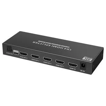 Video redukce PremiumCord HDMI 2.1 splitter 1-4 porty, 8K@60Hz, 4K@120Hz, 1080p, HDR+