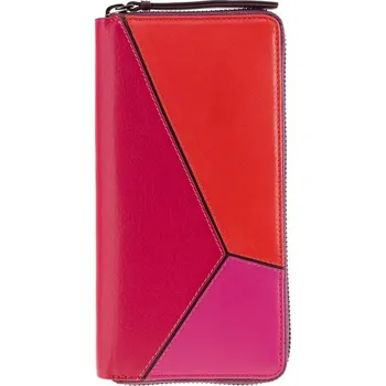 Peněženka Visconti velká dámská kožená peněženka Barcelona fialová