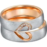 Steel Wedding Snubní prsteny z chirurgické oceli SPPL043 Velikost: 59