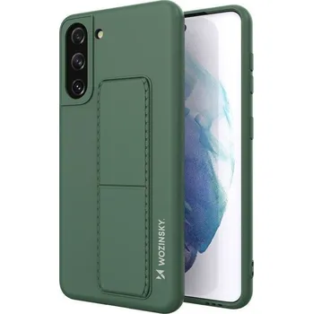 Pouzdro na mobilní telefon Wozinsky Multifunkční silikonový kryt na Samsung Galaxy S21 Plus 5G - tmavě zelený