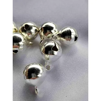 Rolničky Ø13 mm barva stříbrná