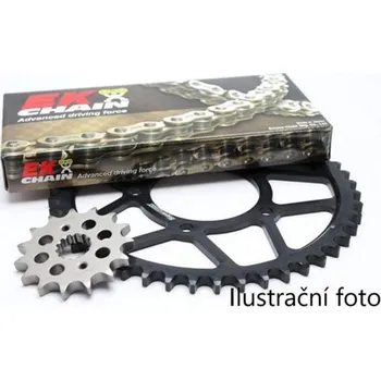 Řetězová sada pro motocykl Řetězová sada EK Ducati 996 Sport Touring ST4S 2002 - 2005 NX-Kroužek zlatá ZVX3