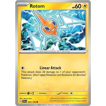 Sběratelská karetní hra Rotom 069/198 - Scarlet & Violet Typ karty: Non-Holo