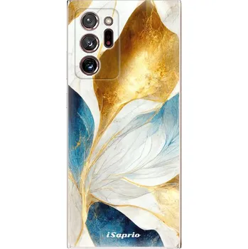 Pouzdro na mobilní telefon Odolné silikonové pouzdro iSaprio - Blue Leaves - Samsung Galaxy Note 20 Ultra