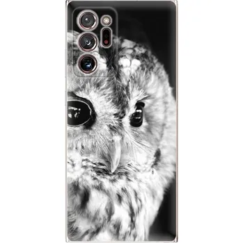 Pouzdro na mobilní telefon Odolné silikonové pouzdro iSaprio - BW Owl - Samsung Galaxy Note 20 Ultra