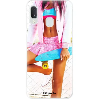 Pouzdro na mobilní telefon Odolné silikonové pouzdro iSaprio - Skate girl 01 - Samsung Galaxy A20e