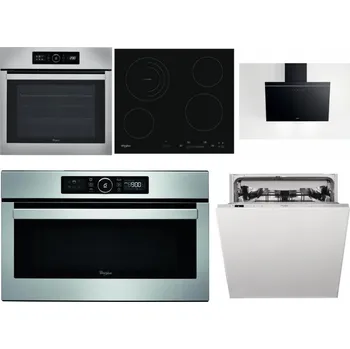 Set domácích spotřebičů WHIRLPOOL ABSOLUTE AKZ9 6230 IX + WHIRLPOOL AKT 8900 BA + WHIRLPOOL AKR 62F LT K + WHIRLPOOL ABSOLUTE AMW 730 IX + WHIRLPOOL WIC 3C33 PFE