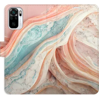 Pouzdro na mobilní telefon Flipové pouzdro iSaprio - Colour Marble - Xiaomi Redmi Note 10 / Note 10S