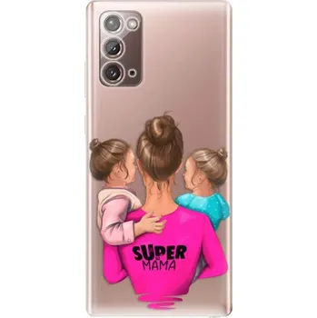 Pouzdro na mobilní telefon Odolné silikonové pouzdro iSaprio - Super Mama - Two Girls - Samsung Galaxy Note 20