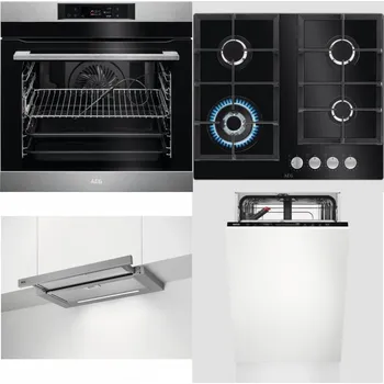 Set domácích spotřebičů AEG BPK742380M + AEG Mastery SpeedBurner HKB64420NB + AEG DPE5660M + AEG Mastery GlassCare FSE73407P