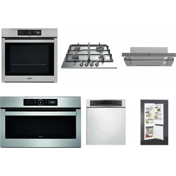 Set domácích spotřebičů WHIRLPOOL AKZ9 9480 IX + WHIRLPOOL TKRL 661 IX EU + WHIRLPOOL AKR 749/1 IX + WHIRLPOOL ABSOLUTE AMW 730 IX + WHIRLPOOL WBC 3C34 PF X + WHIRLPOOL ART 65031