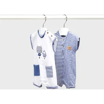 Kojenecká souprava Kojenecký 3 komplet Mayoral 1637-079 béžové, modrá barva: modrá, Rozměr: 2 - 4 měsíce, 65 cm