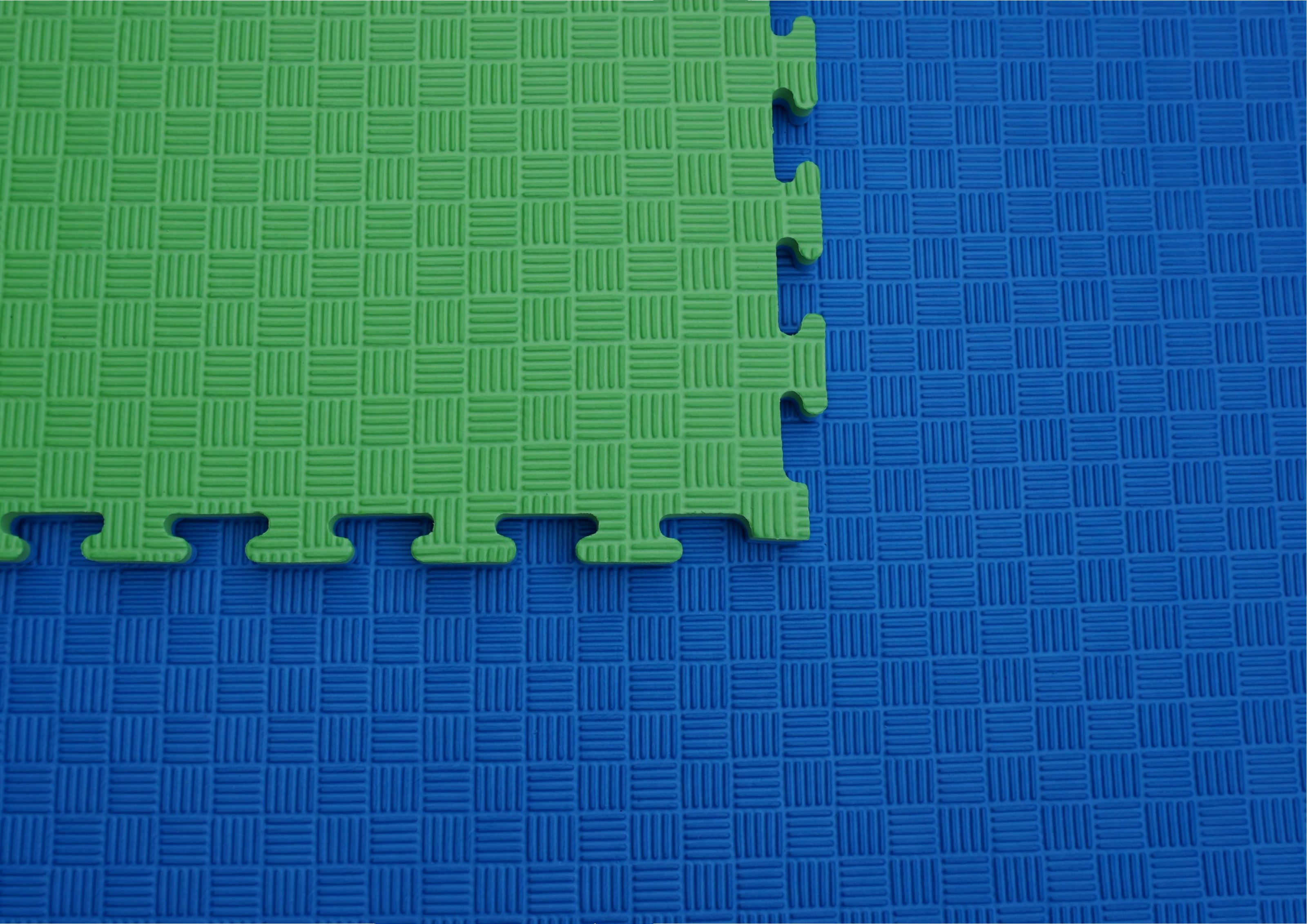 2Msport.cz Tatami puzzle 1x1m 2cm zeleno-modré
