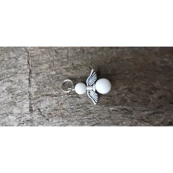 Přívěsek přívěsek jadeit bílý andílek