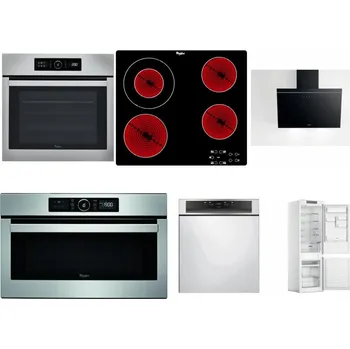Set domácích spotřebičů WHIRLPOOL ABSOLUTE AKZ9 6230 IX + WHIRLPOOL AKT 8130/NE + WHIRLPOOL AKR 62F LT K + WHIRLPOOL ABSOLUTE AMW 730 IX + WHIRLPOOL WBC 3C34 PF X + WHIRLPOOL WHC18 T311