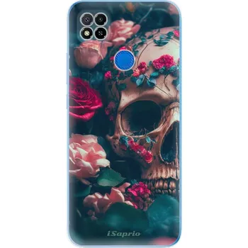 Pouzdro na mobilní telefon Odolné silikonové pouzdro iSaprio - Skull in Roses - Xiaomi Redmi 9C
