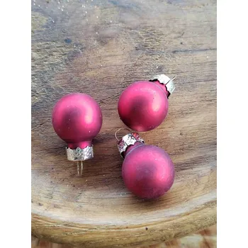 Vánoční dekorace Vánoční baňky Ø20 mm 1 ks červená matná