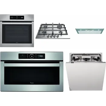 Set domácích spotřebičů WHIRLPOOL ABSOLUTE AKZ9 6230 IX + WHIRLPOOL TKRL 661 IX EU + WHIRLPOOL AKR 650/1 IX + WHIRLPOOL ABSOLUTE AMW 730 IX + WHIRLPOOL WIO 3T133 PLE
