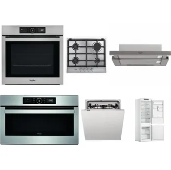 Set domácích spotřebičů WHIRLPOOL AKZ9 9480 IX + WHIRLPOOL AKR 351/IX + WHIRLPOOL AKR 5390/1 IX + WHIRLPOOL ABSOLUTE AMW 730 IX + WHIRLPOOL WIC 3C33 PFE + WHIRLPOOL WHC18 T311