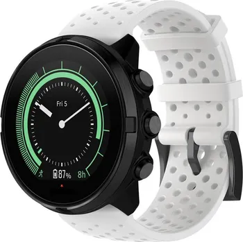 eses Silikonový řemínek děrovaný - Bílý, 24 mm