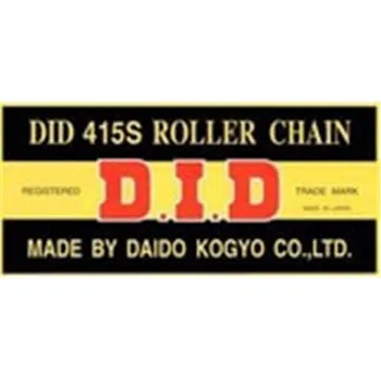 Řetězová sada pro motocykl Moto řetěz DID 415 S 130 článků černý