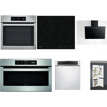 Set domácích spotřebičů WHIRLPOOL ABSOLUTE AKZ9 6230 IX + WHIRLPOOL AKT 8900 BA + WHIRLPOOL AKR 62F LT K + WHIRLPOOL ABSOLUTE AMW 730 IX + WHIRLPOOL WBC 3C34 PF X + WHIRLPOOL ART 66112