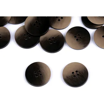 Knoflík Knoflík ombré velikost 34", 40", 44", barva 3 (40") béžová tmavá