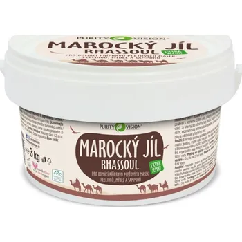 Kosmetika PURITY VISION Rhassoul - Marocký jíl 3 kg + doprava zdarma + dárek lavera Šampon Volume & Strength 250 ml zdarma