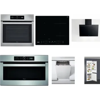 Set domácích spotřebičů WHIRLPOOL ABSOLUTE AKZ9 6230 IX + WHIRLPOOL WL B8160 NE + WHIRLPOOL AKR 62F LT K + WHIRLPOOL ABSOLUTE AMW 730 IX + WHIRLPOOL WSIC 3M27 C + WHIRLPOOL ART 66112