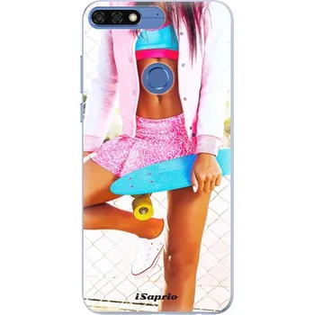 Telefonní příslušenství Silikonové pouzdro iSaprio - Skate girl 01 - Huawei Honor 7C