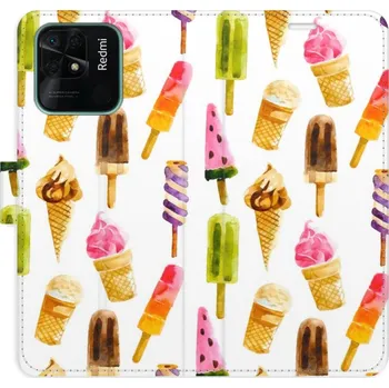 Pouzdro na mobilní telefon Flipové pouzdro iSaprio - Ice Cream Pattern - Xiaomi Redmi 10C