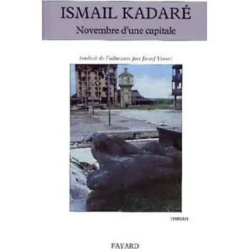 Učebnice Novembre d'une capitale – Ismail Kadaré (FR)
