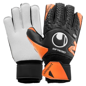 Brankářské rukavice Uhlsport Soft Resist Flex Frame černá/oranžová UK 6,5 Velikost Rukavice: 10,5