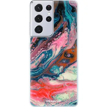 Pouzdro na mobilní telefon Odolné silikonové pouzdro iSaprio - Abstract Paint 01 - Samsung Galaxy S21 Ultra