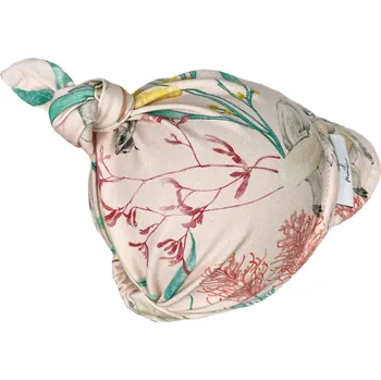 Šátek Mimilove Bavlněný dětský šátek s kšiltem 6-18m. Australian Summer Pink